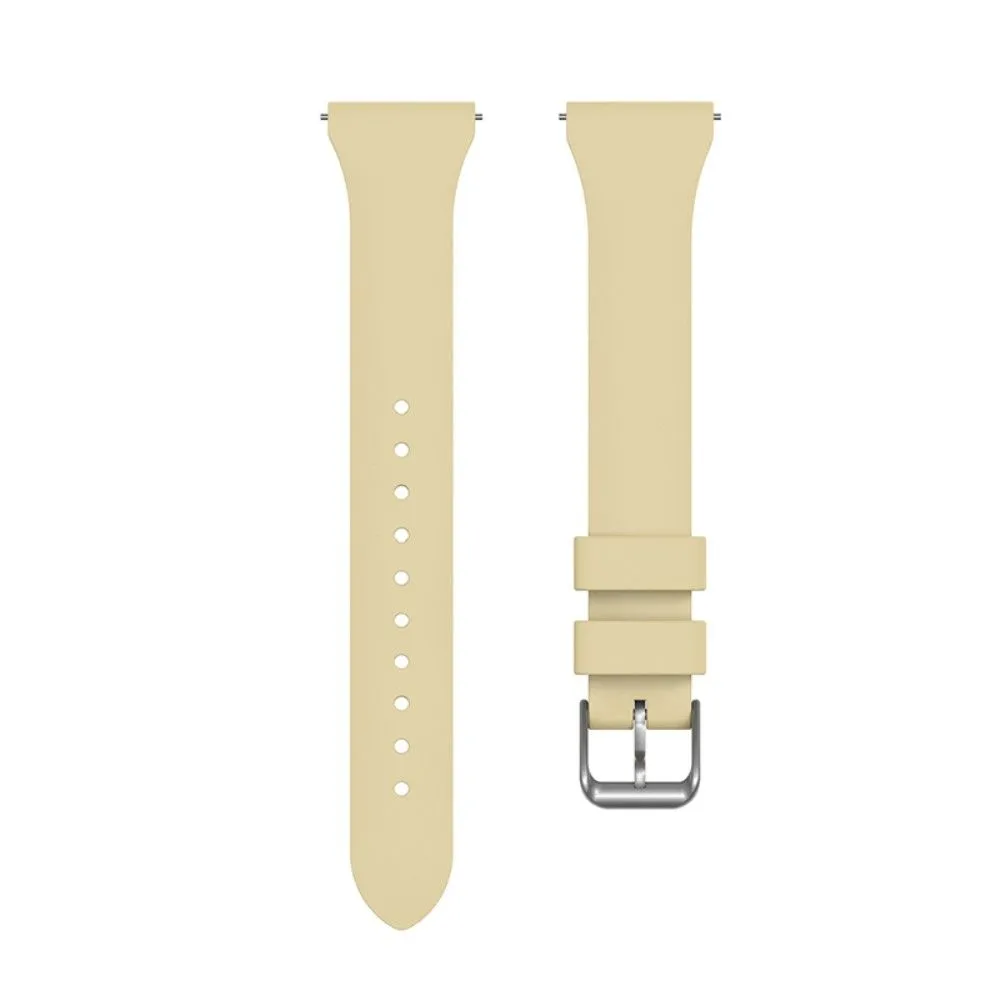 20mm Universal silicone watch strap - Beige