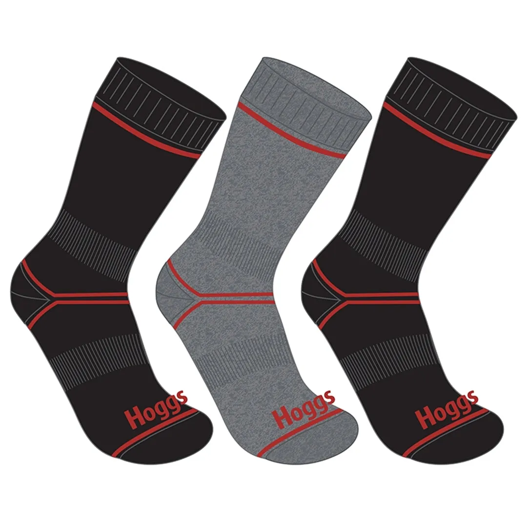 3-Pack Comfort Cotton Work Socks by Hoggs of Fife