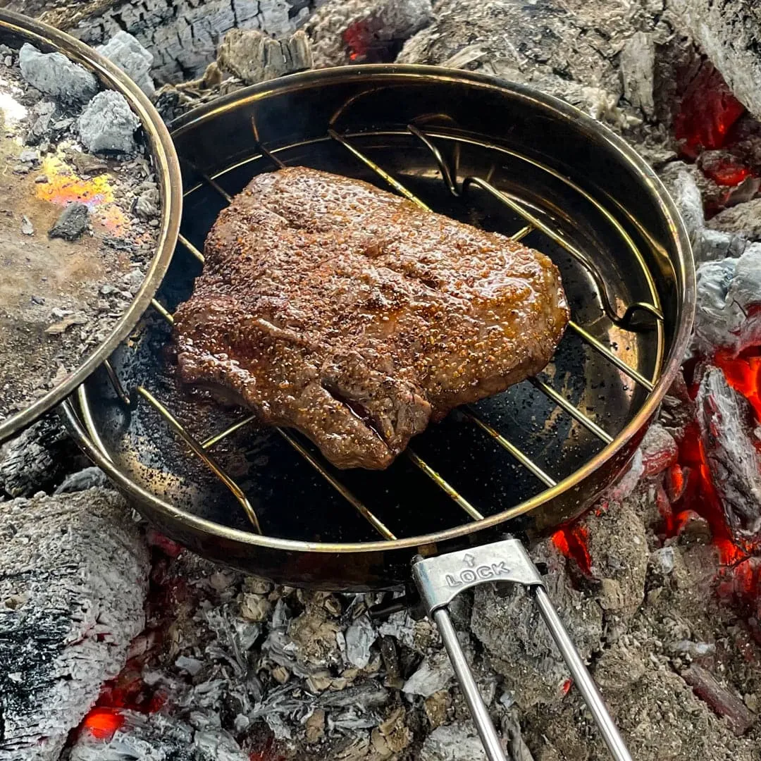 8" Stainless Steel Skillet and Lid