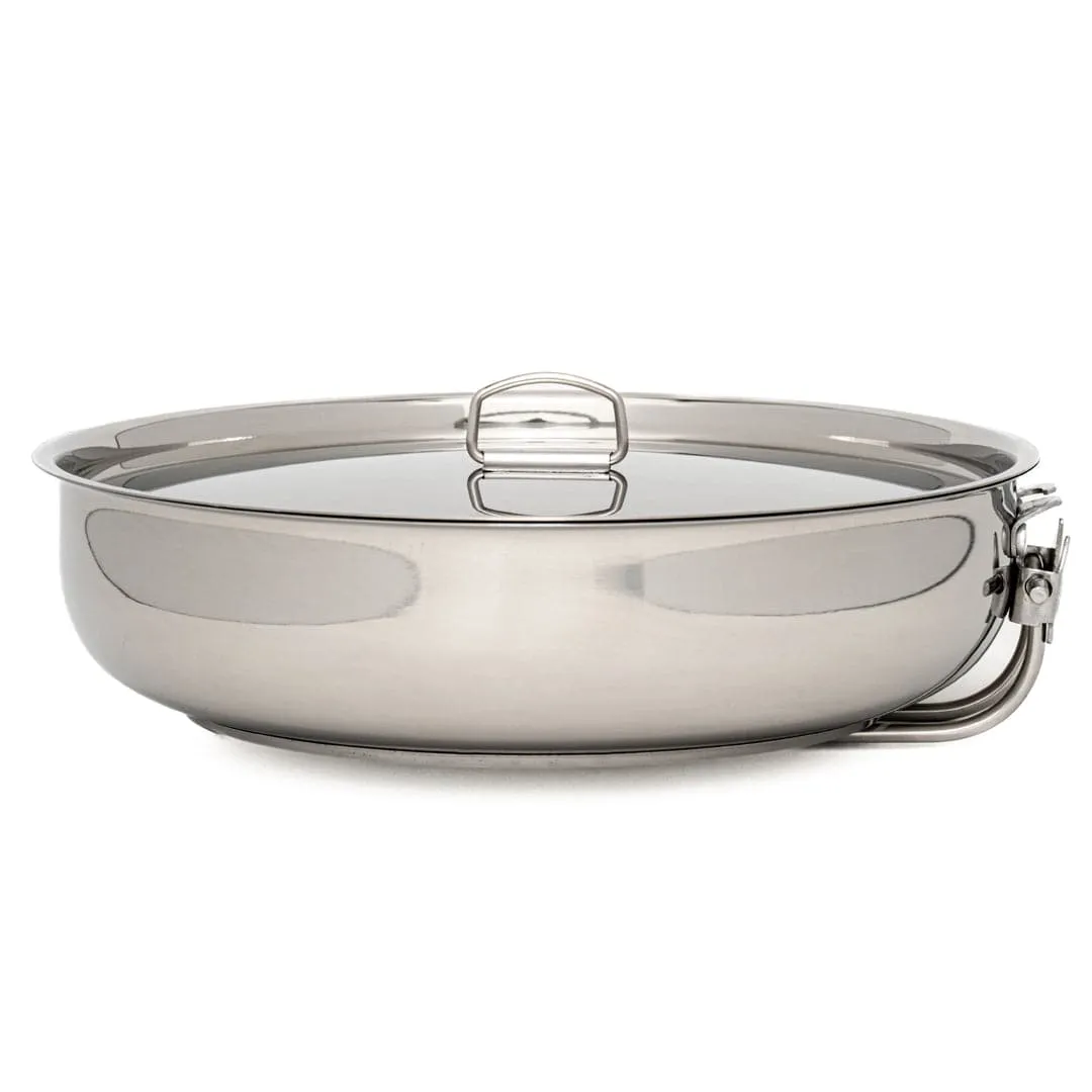 8" Stainless Steel Skillet and Lid