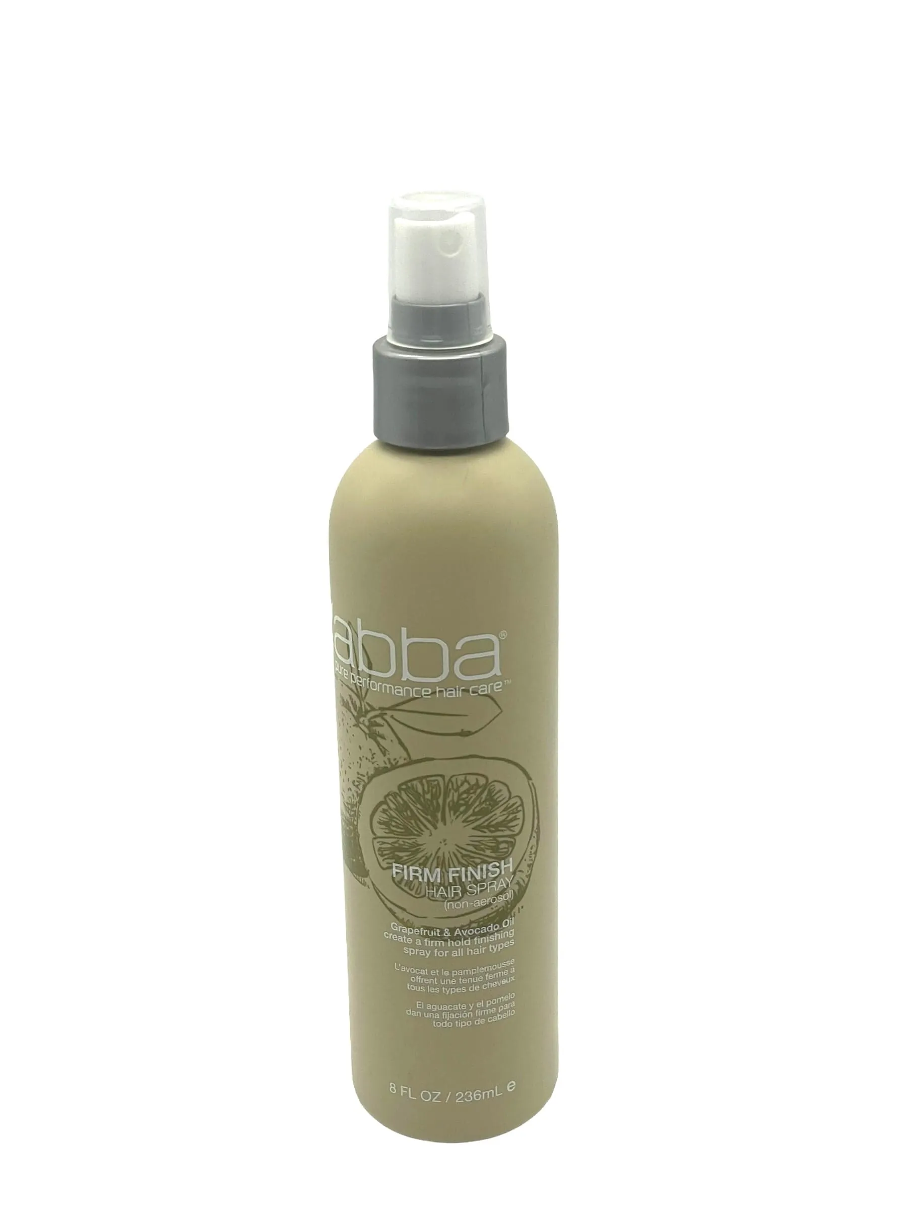 Abba Firm Finish Hair Spray 100% Vegan & Gluten Free 8oz