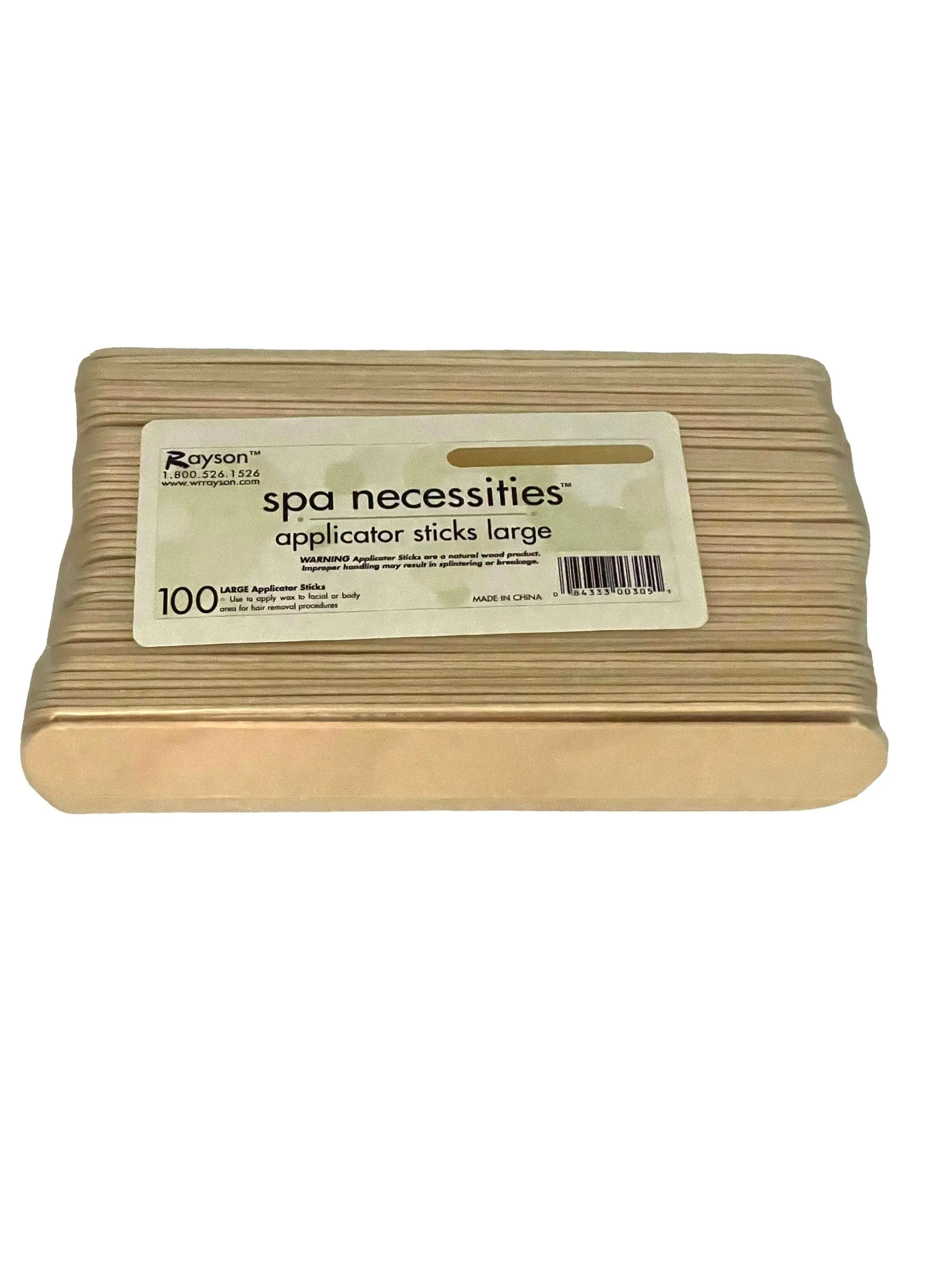 Applicator Wax Sticks Large Spa Necessities 100 pk