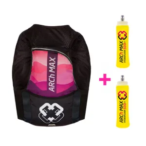 ARCh MAX Hydration Vest 12L Women Pink   2 Hydraflask 500ml