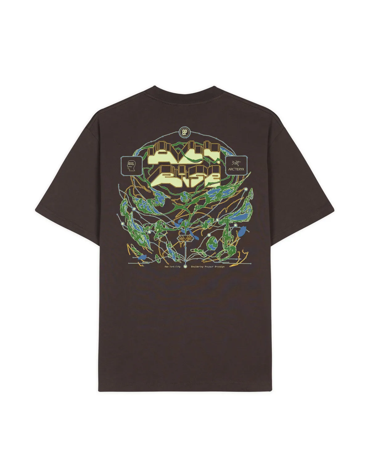 Brain Dead x Arc'teryx All Rise NYC T-shirt - Clay