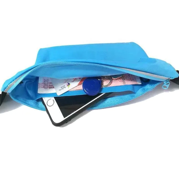 Contact Screen Sports Cell Phone Waist Pack Outdoor Leisure Gear Bag(Blue)