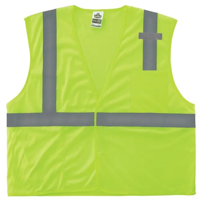 Ergodyne GloWear 8210HL Type R Class 2 Mesh Hi-Vis Safety Vest - Lime