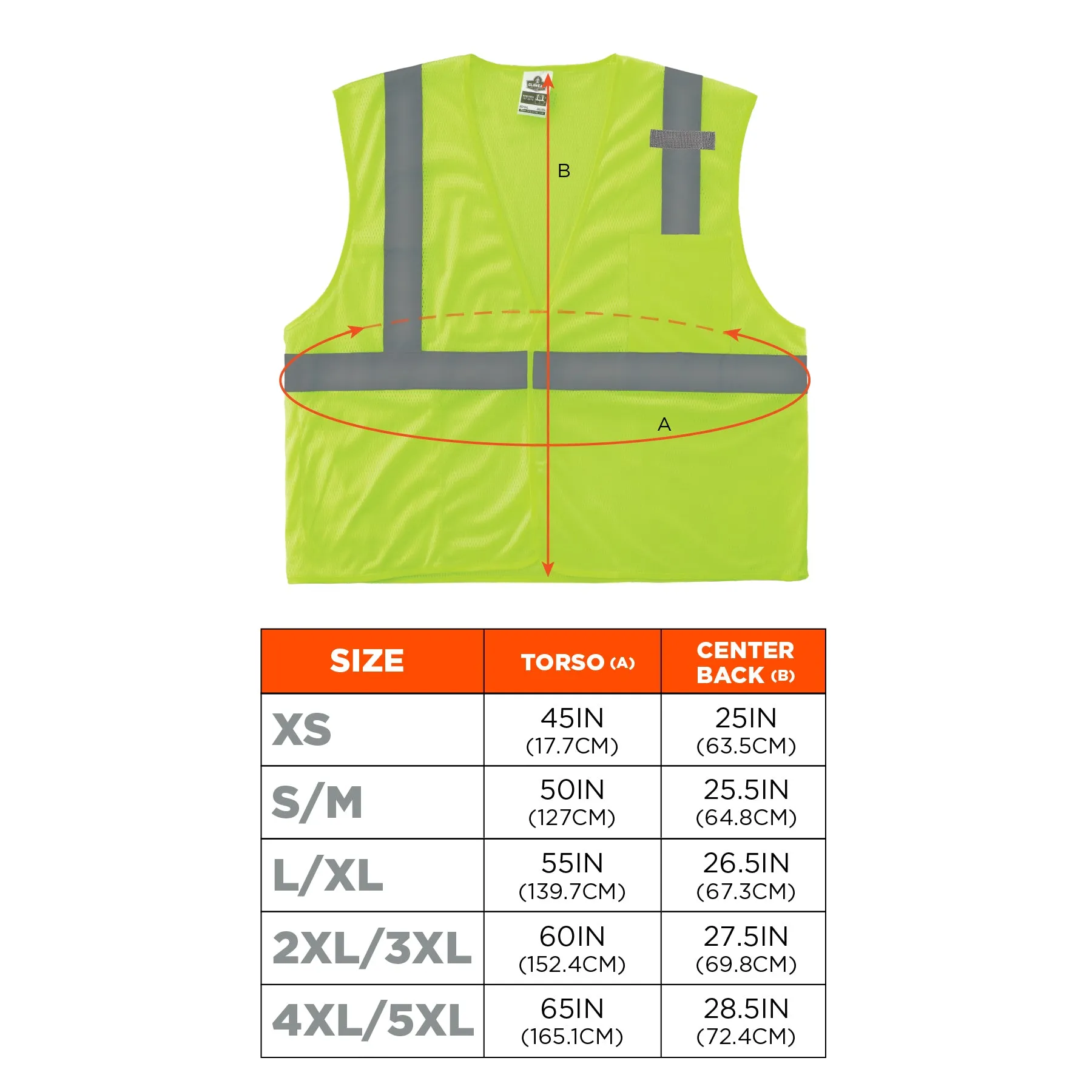 Ergodyne GloWear 8210HL Type R Class 2 Mesh Hi-Vis Safety Vest - Lime