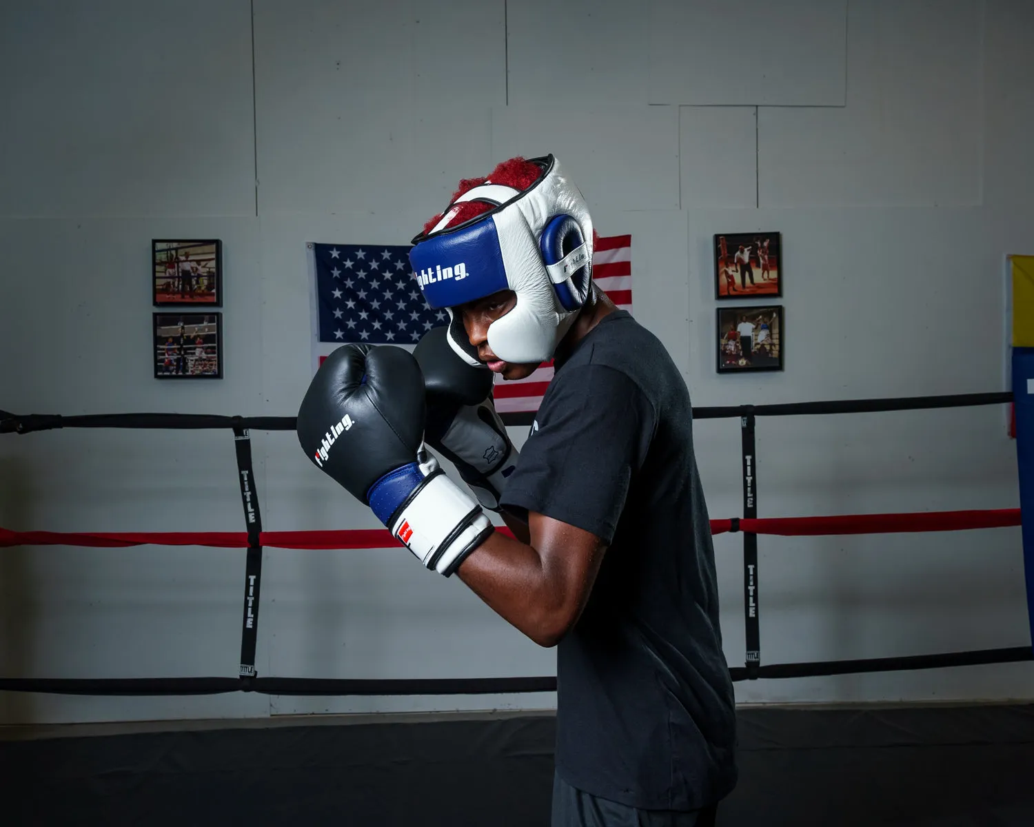 Fighting Force Leather Training Headgear