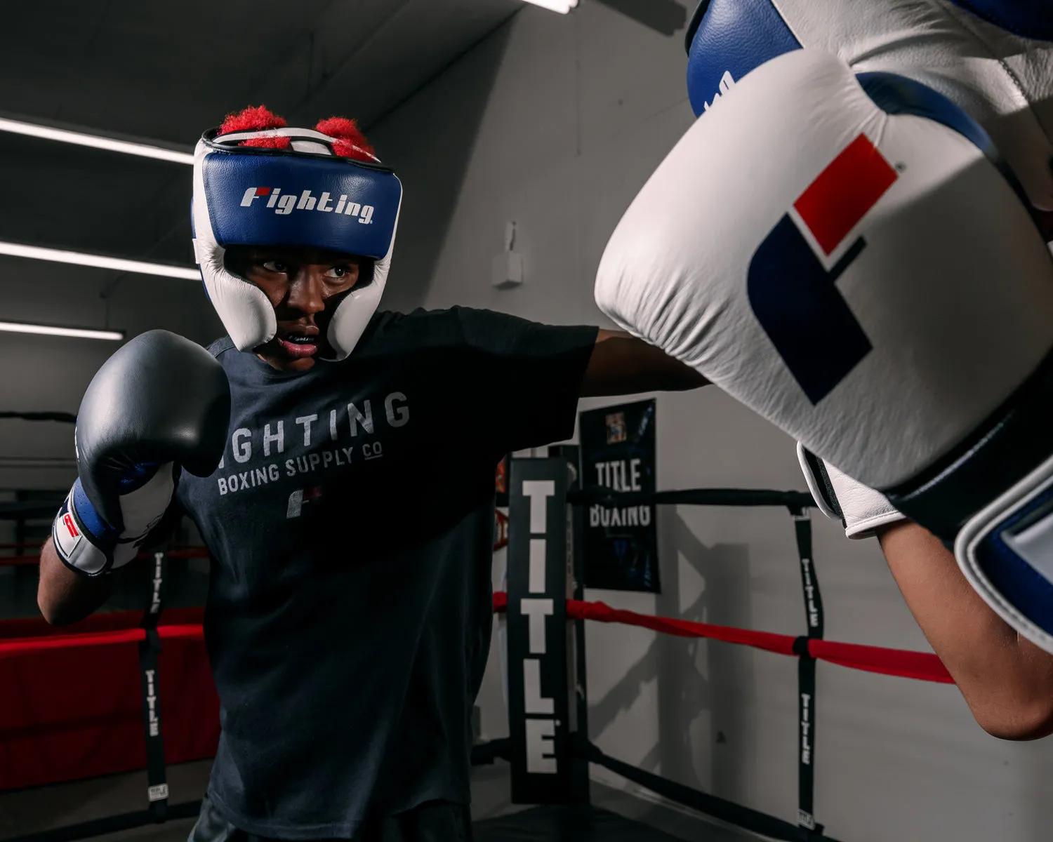 Fighting Force Leather Training Headgear