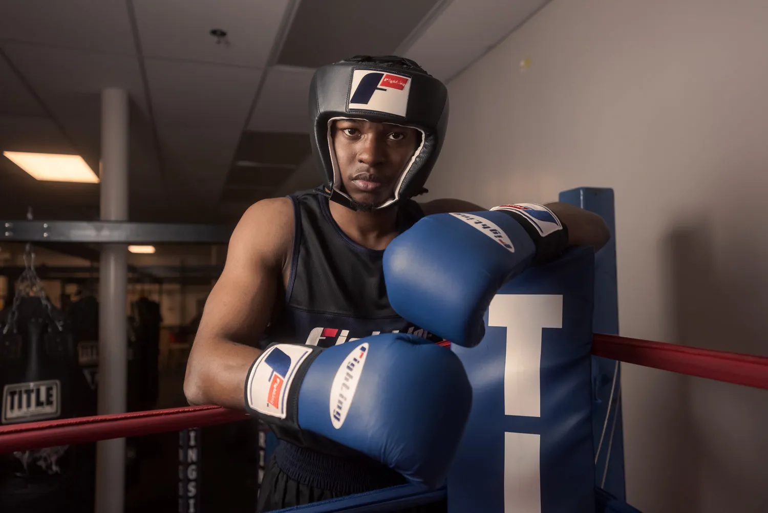 Fighting USA Boxing Competition Open Face Headgear