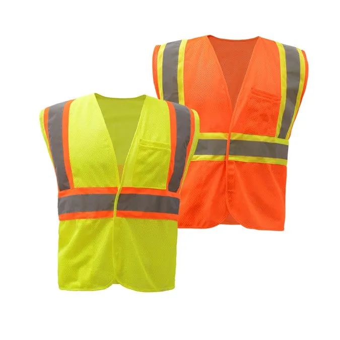 GSS Standard Class 2 Two Tone Mesh Hook & Loop Safety Vest