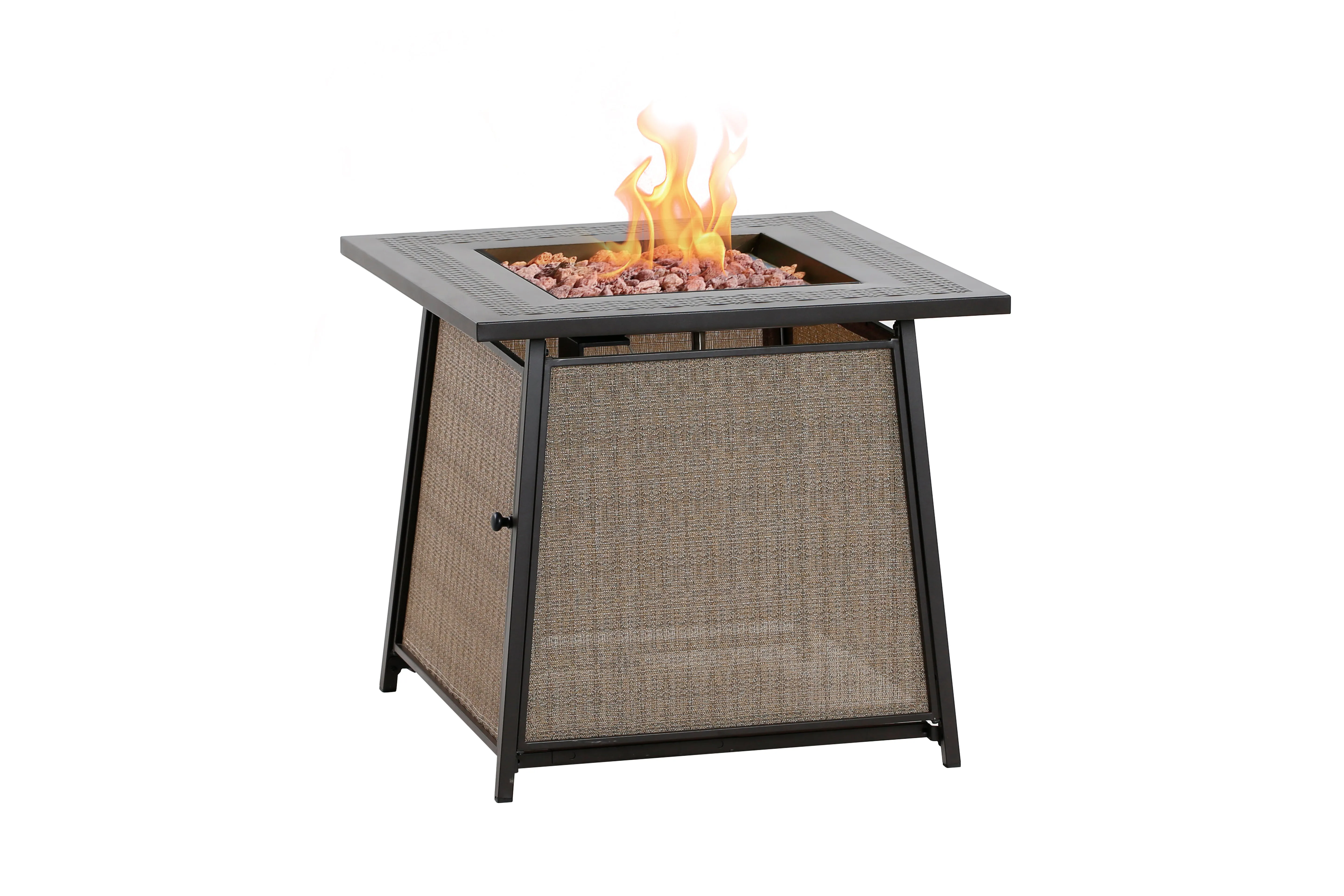 HEATMAXX Outdoor 5 Piece Gas Fire Pit Seating Set