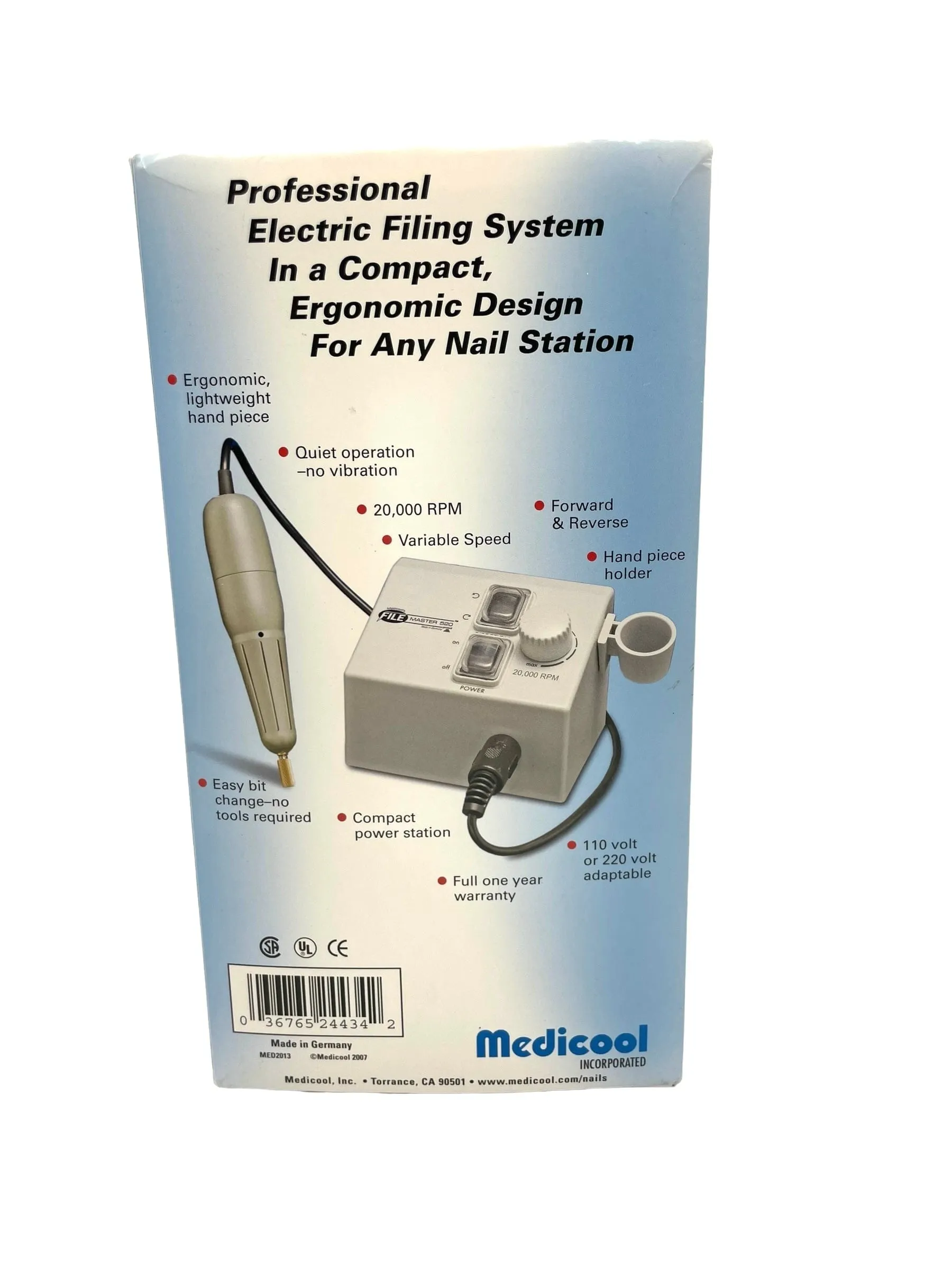 Medicool Electric Nail Filling System Professional