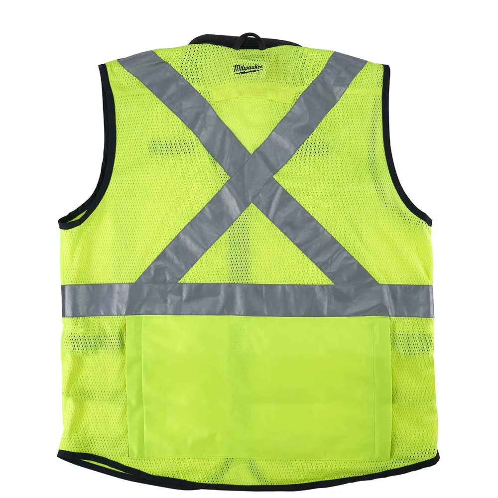 Milwaukee 48-73-5082 High Visibility Yellow Performance Safety Vest - L/XL (CSA)