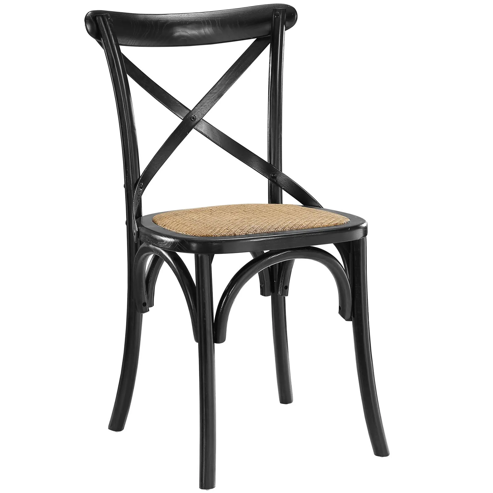 Modern Gear Dining Armless Side Chair - Leisure Tea - Breakfast Chair