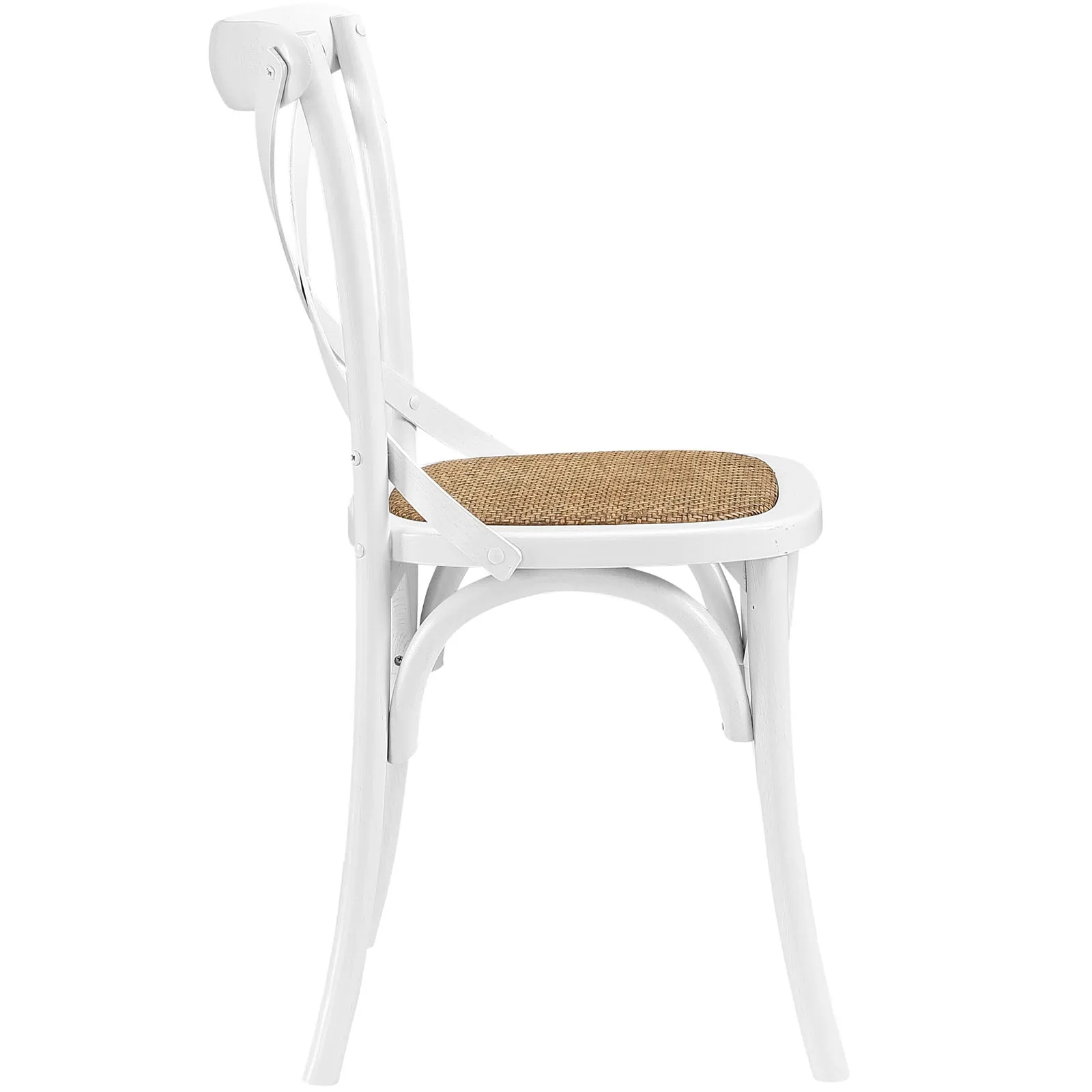 Modern Gear Dining Armless Side Chair - Leisure Tea - Breakfast Chair