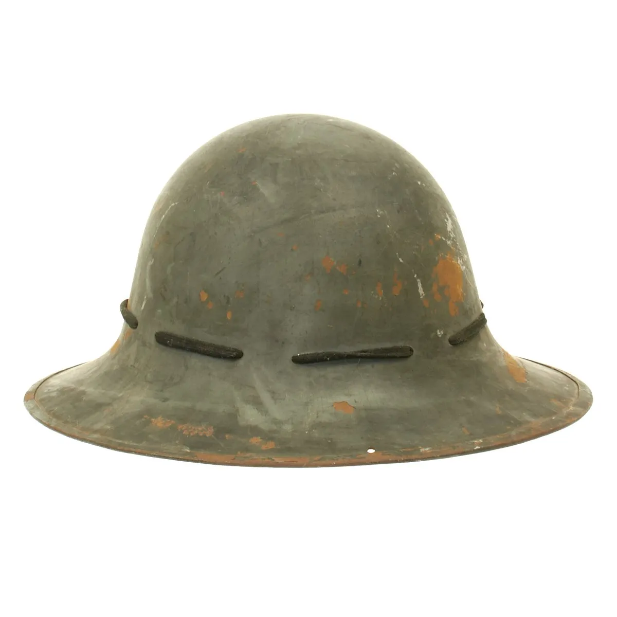 Original British WWII Fire Guard Zuckerman Helmet by Austin Motors Co.