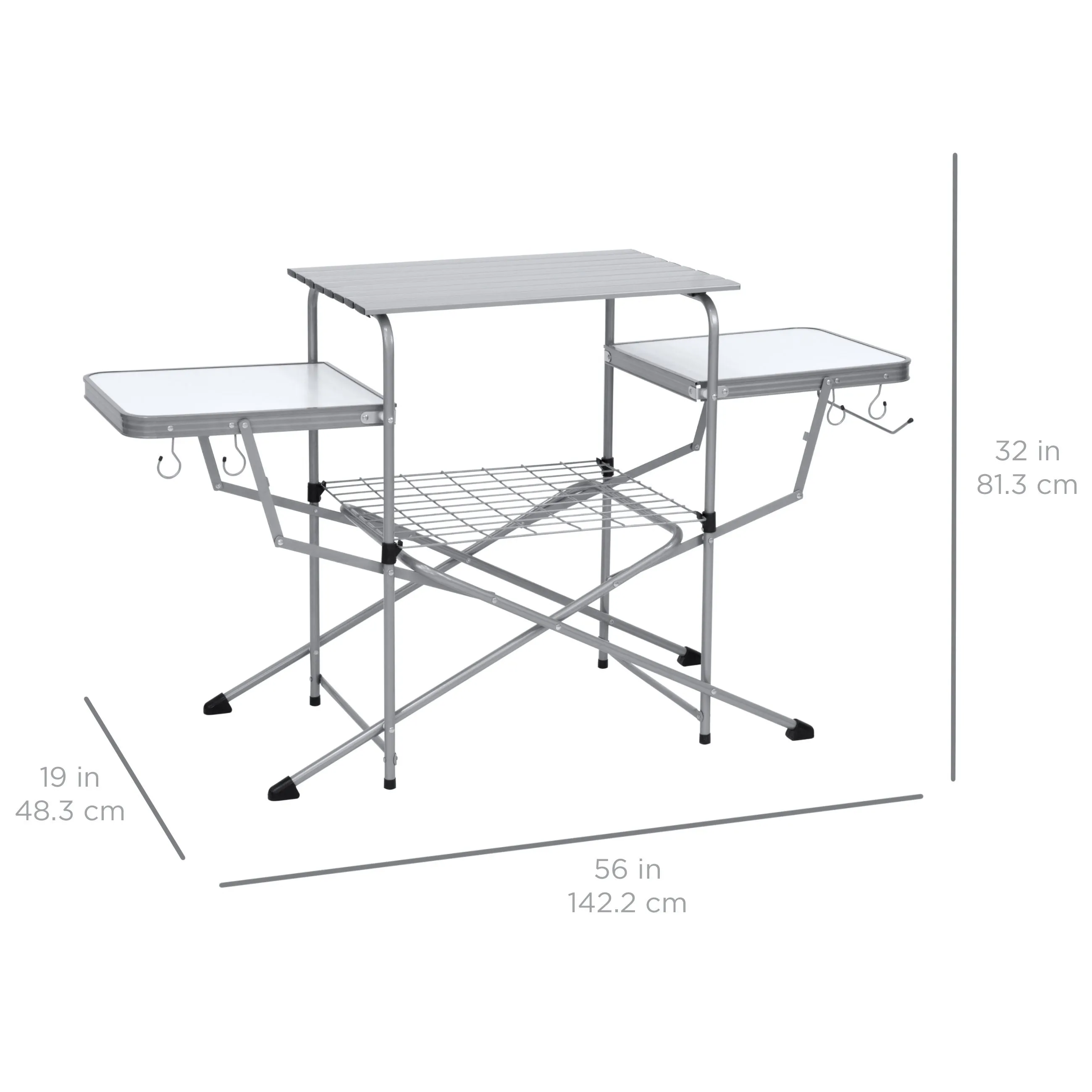 Portable Folding Grilling Table w/ Carrying Case