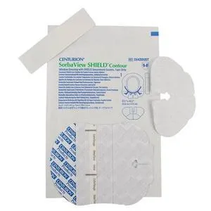 Sorbaview® Shield Catheter Positioning Dressing, Contour, 3.75" x 4.25"