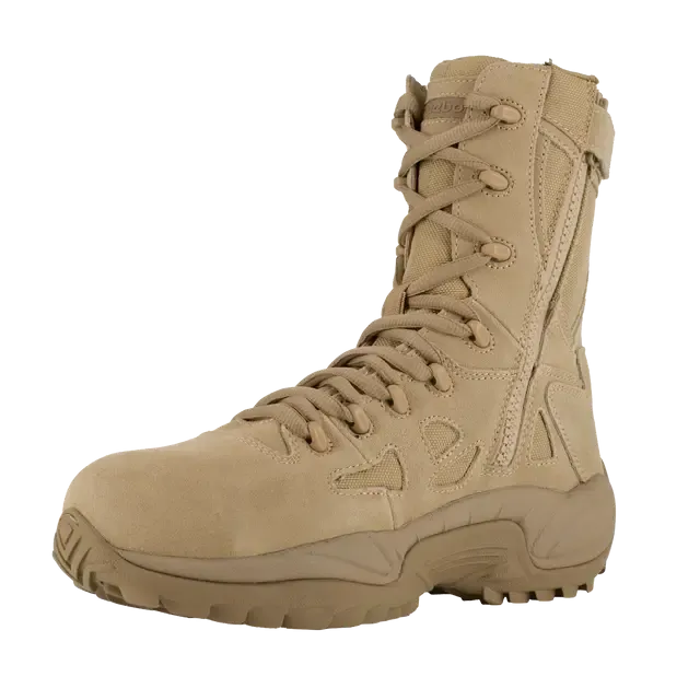 Women's Rapid Response Rb 8 Inch Composite-Toe Military Work Boot Desert Tan